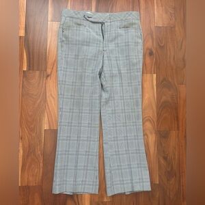 👖 Vintage Abraham & Straus Men’s Black and Gray Plaid Pants